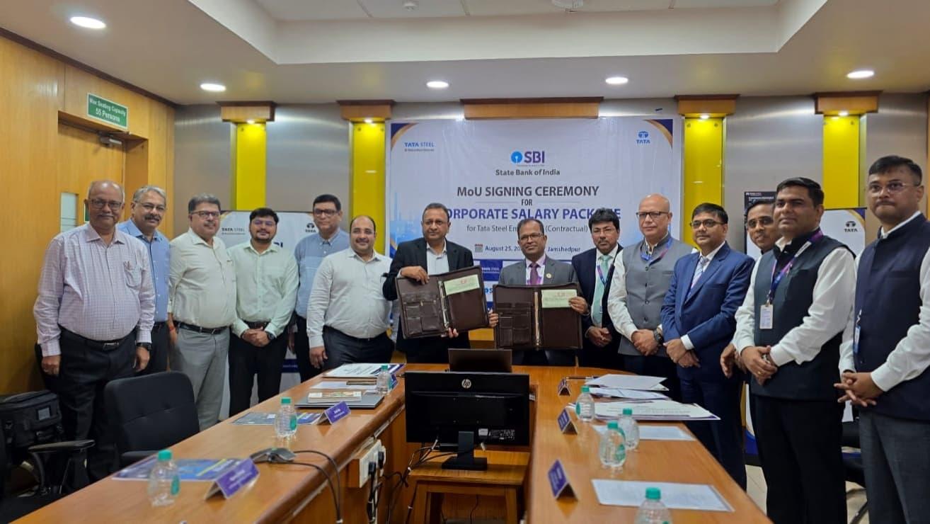 टाटा स्टील कर्मचारियों को एसबीआई देगा 1.10 करोड़ रुपये तक का दुर्घटना बीमा कवर